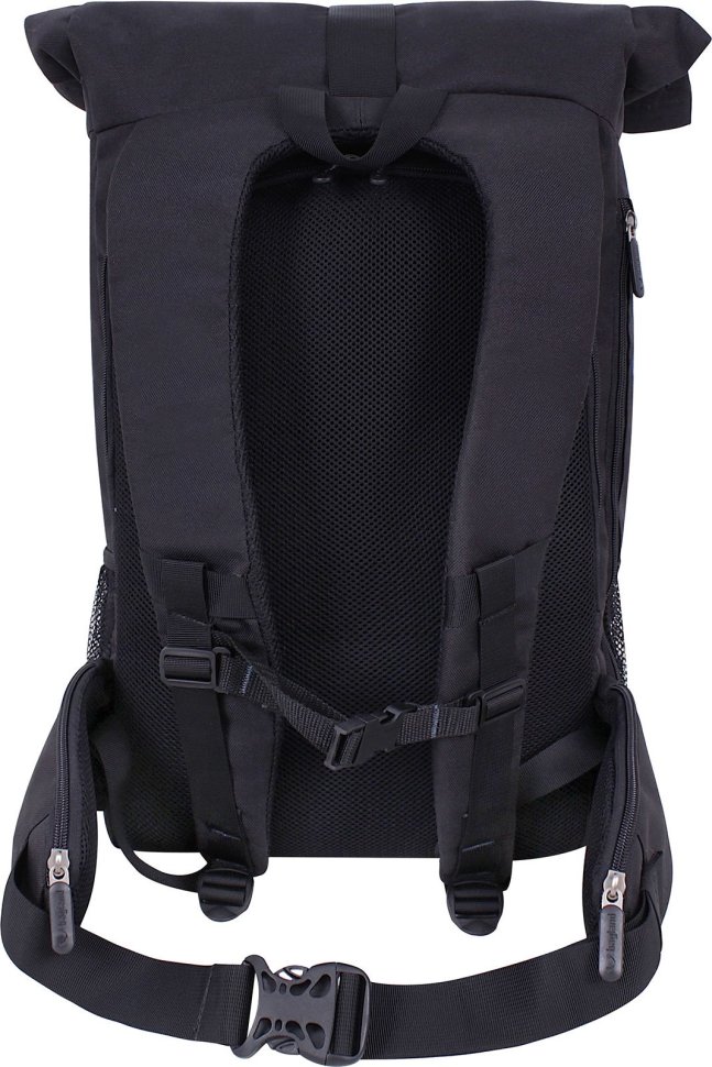 Черный рюкзак из текстиля для ноутбука до 15 дюймов Bagland Roll 55406