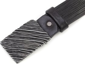 Італійський ремінь із натуральної шкіри із пряжкою цвяхом REMAR (40526)