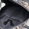 Серый текстильный мужской тактический рюкзак с принтом пиксель Monsen (56006) - 5