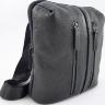 Стильная компактная мужская сумка через плечо черная VATTO (11848) - 4