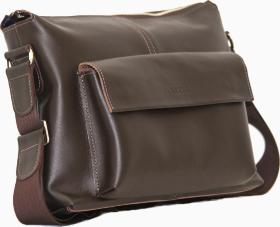 Мужская кожаная сумка коричневого цвета VATTO (11947) - 2