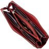 Червоний жіночий гаманець з натуральної шкіри на блискавці SHVIGEL (2416185) - 3