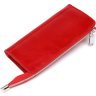 Красный женский кошелек из натуральной кожи на молнии SHVIGEL (2416185) - 6