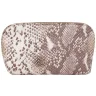 Кожаная женская косметичка с кистевым ремешком Desisan 106806 под рептилию бежевая фото №3 Кожаная женская косметичка с кистевым ремешком Desisan 106806 под рептилию бежевая modnotak фото - 3