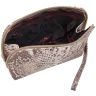 Кожаная женская косметичка с кистевым ремешком Desisan 106806 под рептилию бежевая фото №2 Кожаная женская косметичка с кистевым ремешком Desisan 106806 под рептилию бежевая modnotak фото - 2