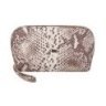Кожаная женская косметичка с кистевым ремешком Desisan 106806 под рептилию бежевая фото №5 Кожаная женская косметичка с кистевым ремешком Desisan 106806 под рептилию бежевая modnotak фото - 5