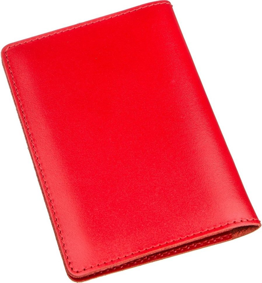 Червона жіноча обкладинка на документи водія з натуральної шкіри SHVIGEL (2413984)
