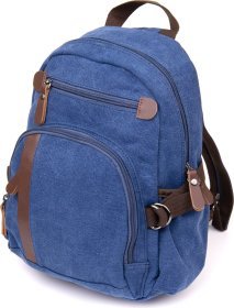Яркий синий рюкзак из текстиля большого размера Vintage (20602) 