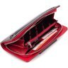 Чорно-червоний жіночий гаманець-клатч із натуральної шкіри на зап'ястя Karya 67506 - 10