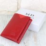 Червоний жіночий гаманець маленького розміру зі шкірозамінника на кнопках MD Leather (21513) - 5