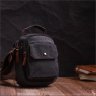 Мужская текстильная сумка-барсетка темно-серого цвета с ручкой Vintage 2422218 - 7
