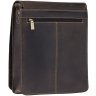 Чоловіча сумка-месенджер із матової шкіри високої якості темно-коричневого кольору Visconti Jasper 68906 - 4