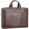 Вместительная кожаная мужская сумка коричневого цвета для ноутбука до 13 дюймов Visconti Charles 69006 - 3
