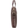 Вместительная кожаная мужская сумка коричневого цвета для ноутбука до 13 дюймов Visconti Charles 69006 - 4