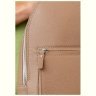Стильный темно-бежевый женский рюкзак из фактурной кожи BlankNote Groove M 79006 - 5