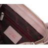Компактна сумка жіноча з натуральної шкіри рожевого кольору з ручками KARYA (19591) - 7