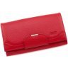 Жіночий червоний гаманець з фактурної шкіри горизонтального типу Bond Non (10914) УЦЕНКА! - 3