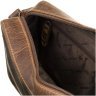 Маленькая женская сумка-кроссбоди из натуральной кожи крейзи хорс коричневого цвета Visconti Robbie 69306 - 6