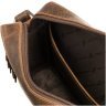 Маленька жіноча сумка-кроссбоді з натуральної шкіри крейзі хорс коричневого кольору Visconti Robbie 69306 - 7