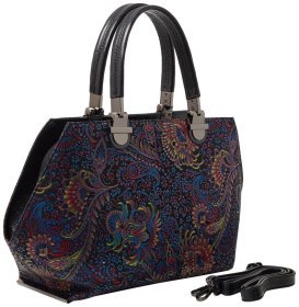 Стильная женская сумка из натуральной с ярким принтом Desisan 80107