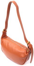 Женская сумка из натуральной кожи коричневого цвета с одной лямкой Vintage 2422370