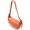 Жіноча сумка з натуральної шкіри коричневого кольору з однією лямкою Vintage 2422370 - 2