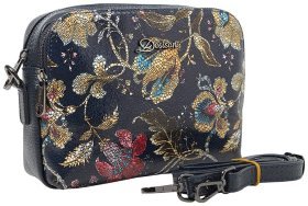 Кожаная женская сумка на плечо Desisan 80607 Синяя
