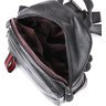 Кожаный небольшой женский рюкзак черного цвета Vintage (20675) - 4