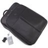 Городской кожаный мужской рюкзак H.T Premium Leather 111707 черный modnotak фото - 5
