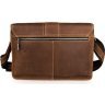 Вінтажна чоловіча наплечная сумка в коричневому кольорі VINTAGE STYLE (14231) - 4