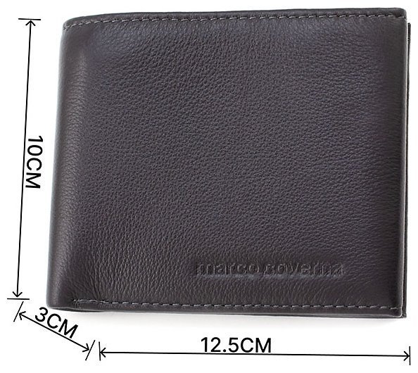 Якісне чоловіче портмоне із натуральної шкіри з фіксацією на магніт Marco Coverna (19719) modnotak фото №3