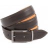 Классический кожаный ремень под брюки коричневого цвета Grande Pelle (31833) - 1