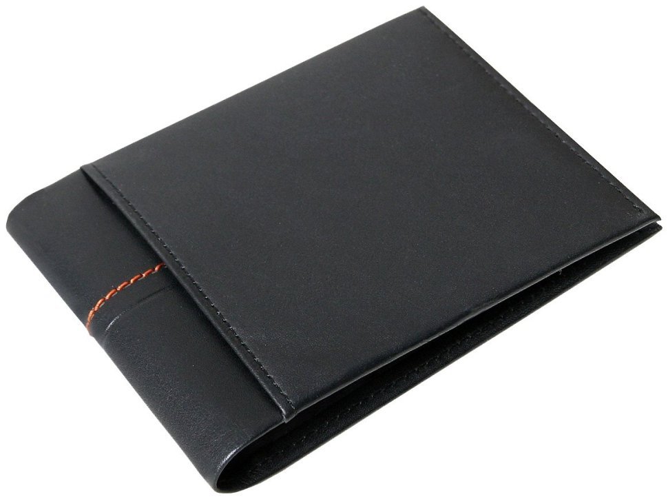 Компактне шкіряне портмоне Beverly Hills без монетниці Vip Collection 102507 (чорне) фото №2 Компактне шкіряне портмоне Beverly Hills без монетниці Vip Collection 102507 (чорне) modnotak фото №2