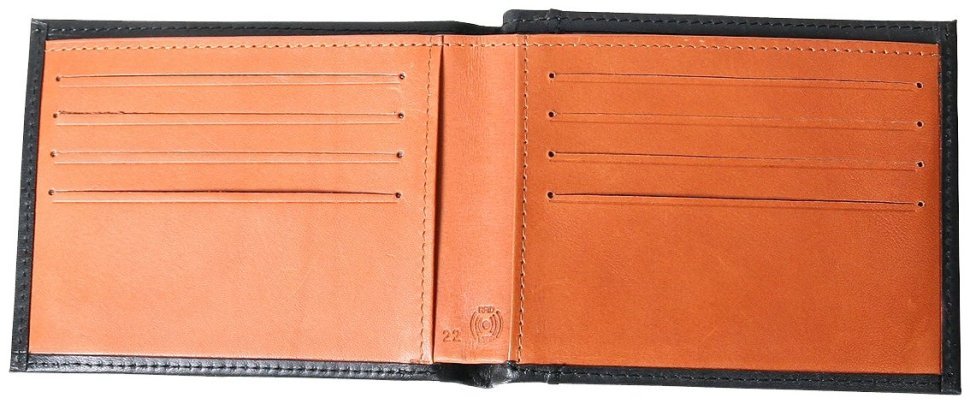 Компактне шкіряне портмоне Beverly Hills без монетниці Vip Collection 102507 (чорне) фото №3 Компактне шкіряне портмоне Beverly Hills без монетниці Vip Collection 102507 (чорне) modnotak фото №3