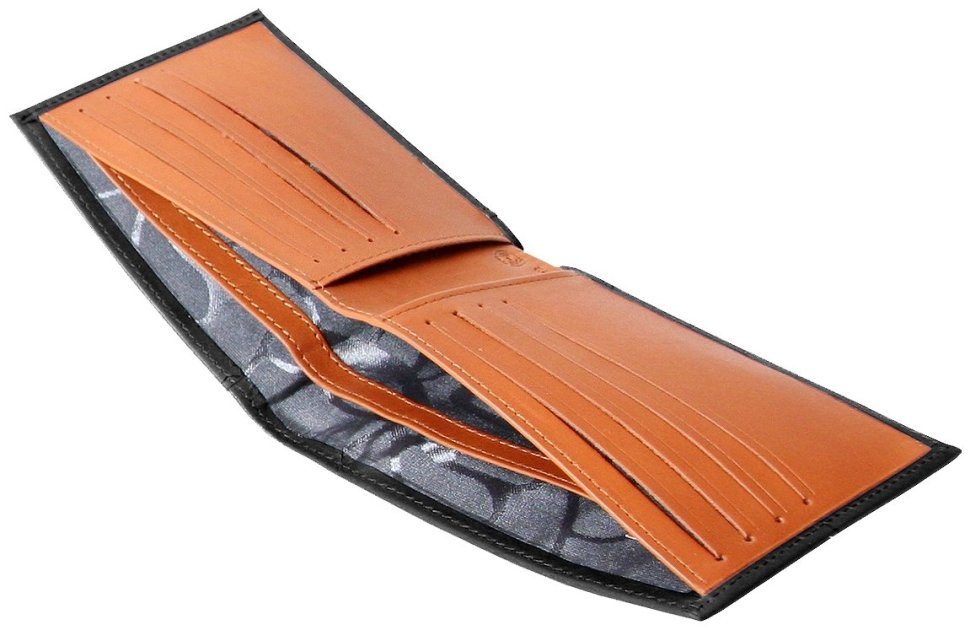 Компактне шкіряне портмоне Beverly Hills без монетниці Vip Collection 102507 (чорне) фото №6 Компактне шкіряне портмоне Beverly Hills без монетниці Vip Collection 102507 (чорне) modnotak фото №6