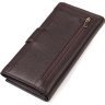 Великий коричневий гаманець із натуральної шкіри флотар CANPELLINI (2421843) - 2