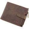 Кожаное портмоне коричневого цвета с винтажным эффектом Tony Bellucci (10698) - 1