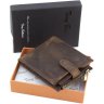 Шкіряне портмоне коричневого кольору з вінтажним ефектом Tony Bellucci (10698) - 10