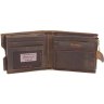 Кожаное портмоне коричневого цвета с винтажным эффектом Tony Bellucci (10698) - 3