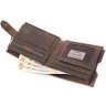 Кожаное портмоне коричневого цвета с винтажным эффектом Tony Bellucci (10698) - 8
