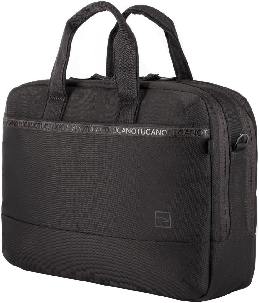 Большая деловая сумка черного цвета через плечо с отделением для ноутбука до 15" Tucano Astra 103507 фото №1 Большая деловая сумка черного цвета через плечо с отделением для ноутбука до 15" Tucano Astra 103507 modnotak фото №1