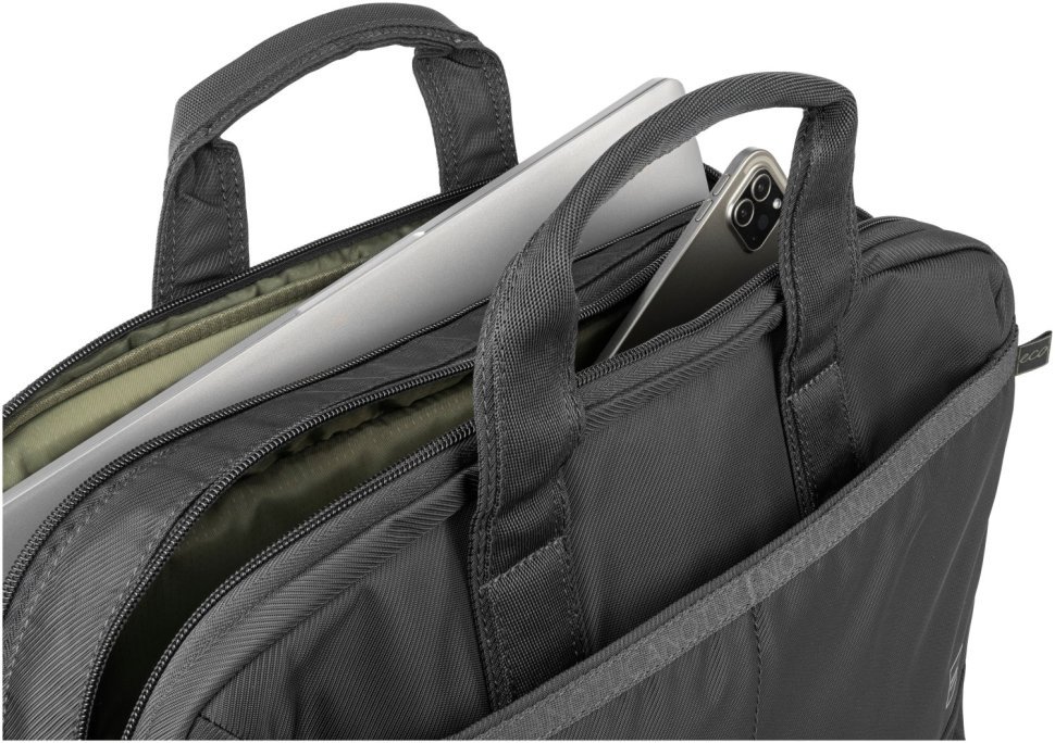 Большая деловая сумка черного цвета через плечо с отделением для ноутбука до 15" Tucano Astra 103507 фото №6 Большая деловая сумка черного цвета через плечо с отделением для ноутбука до 15" Tucano Astra 103507 modnotak фото №6