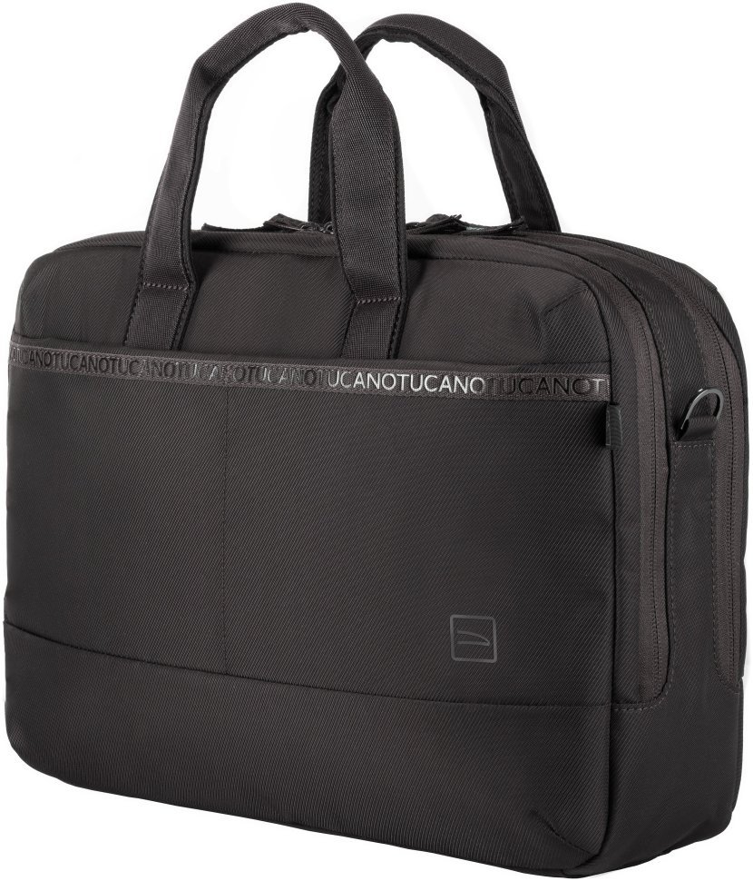 Большая деловая сумка черного цвета через плечо с отделением для ноутбука до 15" Tucano Astra 103507 фото №9 Большая деловая сумка черного цвета через плечо с отделением для ноутбука до 15" Tucano Astra 103507 modnotak фото №9