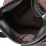 Чоловіча шкіряна сумка середнього розміру через плече чорного кольору Tiding Bag (15844) - 5