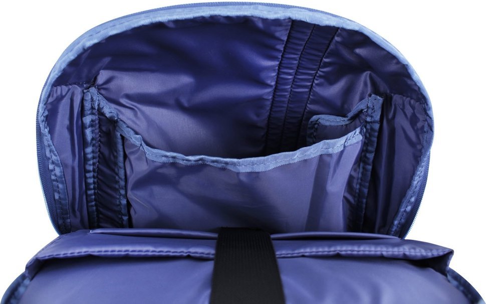 Синій рюкзак з текстилю з відсіком під ноутбук Bagland 53907