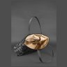 Молодежная плетеная сумка черного цвета из кожи в винтажном стиле BlankNote Пазл Xl (12779) - 6