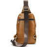 Руда сумка-рюкзак через плече з вінтажній шкіри Vintage (20008) - 2