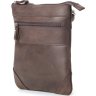Небольшая вертикальная мужская сумка-планшет из натуральной кожи на плечо SHVIGEL (11018) - 3