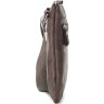 Небольшая вертикальная мужская сумка-планшет из натуральной кожи на плечо SHVIGEL (11018) - 6