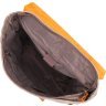 Светло-серый текстильный рюкзак с боковыми карманами canvas Vintage (20112) - 4